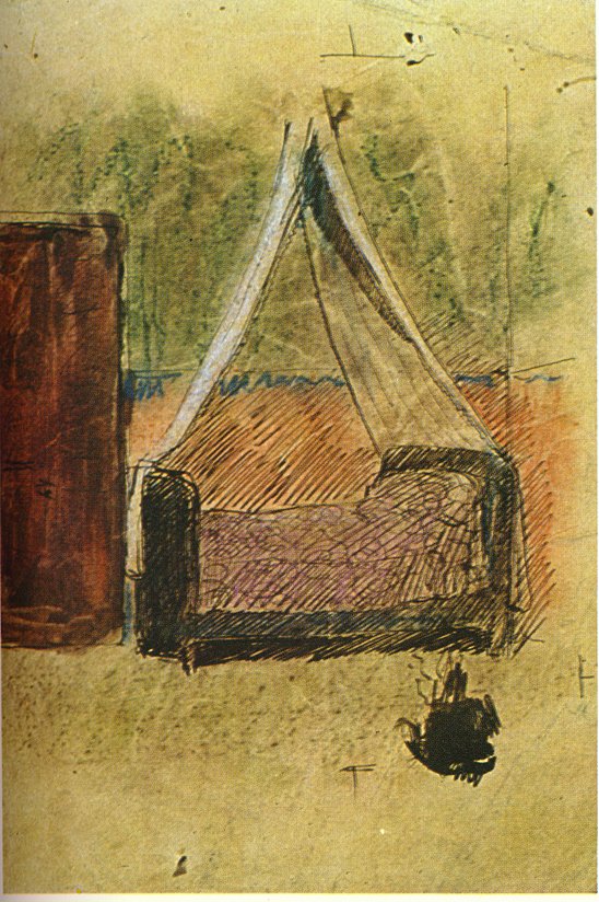Picasso Bed with mosquito nets 1906